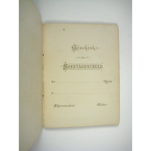 Sunday School German Calendar Book Geschenk Sonntagsschule Floral Druck Verlag - Picture 3 of 8